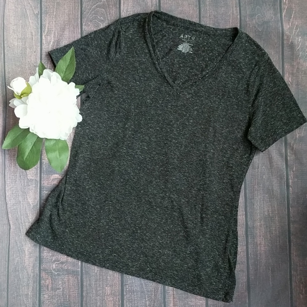 🔺3/$10🔺  Apt. 9 | Black/Dark Gray T-Shirt